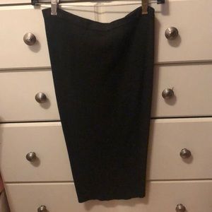 Charcoal Windsor Long pencil skirt